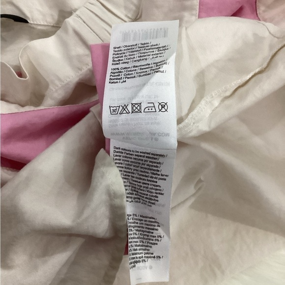 Vero Moda pink and off white top woman’s medium partial elastic neckline - Picture 14 of 16